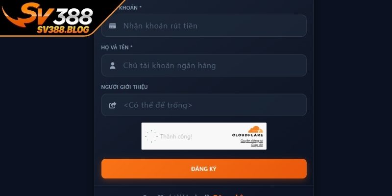 Điều kiện đăng ký SV388
